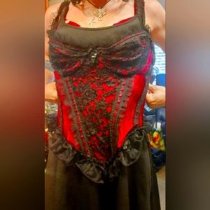 Frederick's of Hollywood Red Corset
